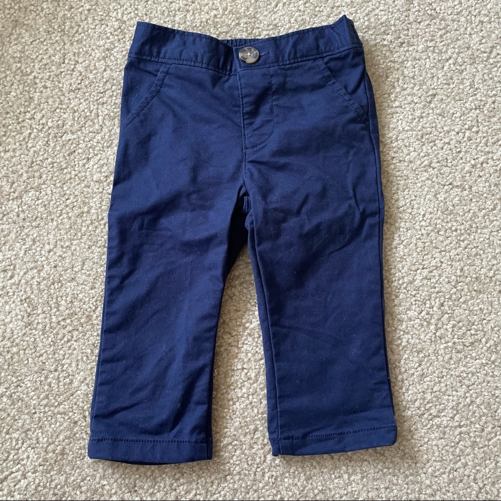 Old Navy Baby Chinos Navy Blue Dress Pants 3-6 Months